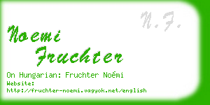 noemi fruchter business card